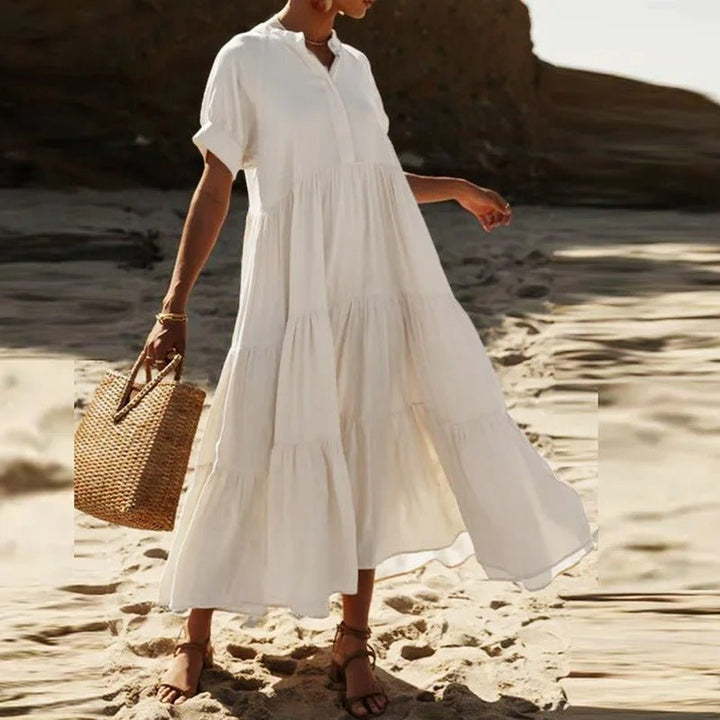 Mireille | Satin Midi Dress