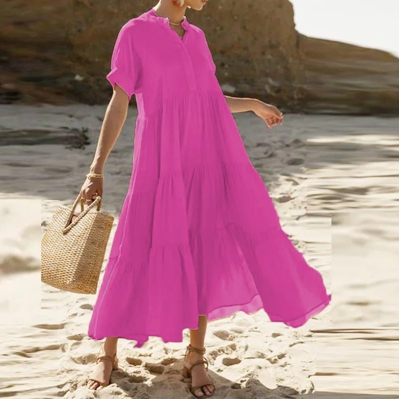 Mireille | Satin Midi Dress