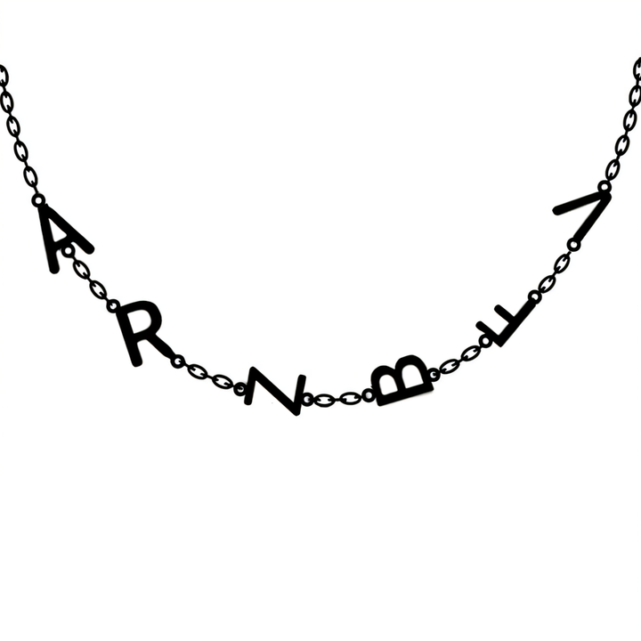 Personalized Off Center Letter Necklace