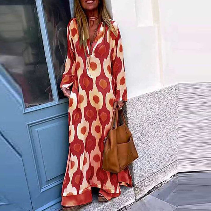 Elowen | Long Sleeve Caftan Dress