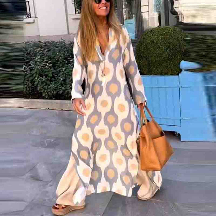 Elowen | Long Sleeve Caftan Dress